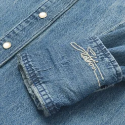 Denim Snap Front Western Shirt-Stetson Outlet