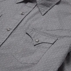 Diamond Print Western Shirt-Stetson Online