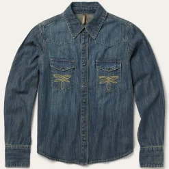 Dirty Denim Boyfriend Fit Shirt-Stetson Hot