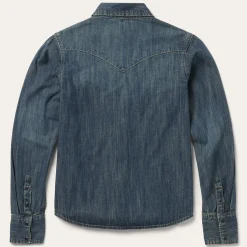 Dirty Denim Boyfriend Fit Shirt-Stetson Hot