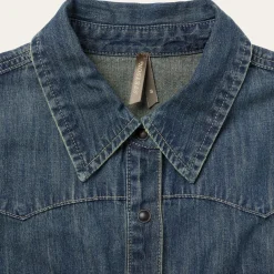 Dirty Denim Boyfriend Fit Shirt-Stetson Hot