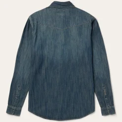 Dirty Denim Western Shirt-Stetson Outlet