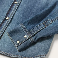 Distressed Denim Shirt-Stetson Clearance