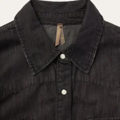 Embroidered Denim Shirt-Stetson New