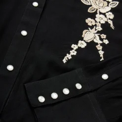 Embroidered Crepe Western Shirt-Stetson Online