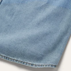 Embroidered Denim Shirt Dress-Stetson New