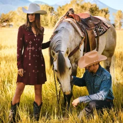 Embroidered Shirt Dress-Stetson New