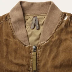 Embroidered Velvet Bomber Jacket-Stetson Sale