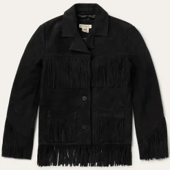 Fringe Suede Jacket-Stetson New