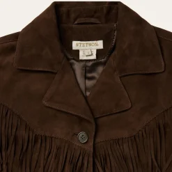 Fringe Suede Jacket-Stetson Online