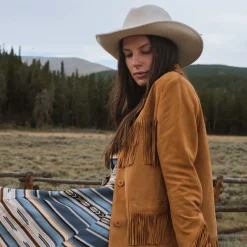 Fringe Suede Jacket-Stetson Online