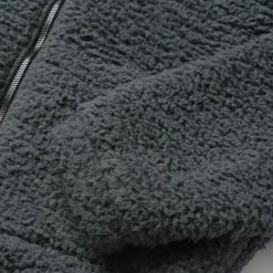 Fuzzy Teddy Bear Fleece Jacket-Stetson Sale