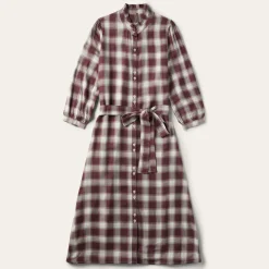 Gaucho Plaid Prairie Shirt Dress-Stetson New