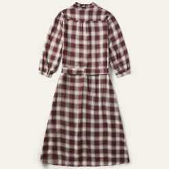 Gaucho Plaid Prairie Shirt Dress-Stetson New
