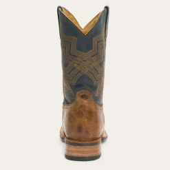 Goddard Burnished Blue Leather Boot-Stetson Discount