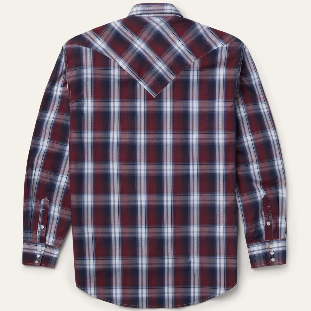 Good Luck Plaid Western Shirt-Stetson New