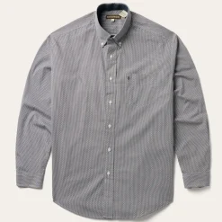Geo Print Button Front Shirt-Stetson Hot