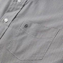 Geo Print Button Front Shirt-Stetson Hot