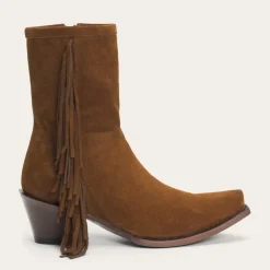 Halle Suede Fringe Side Zip Boot-Stetson New
