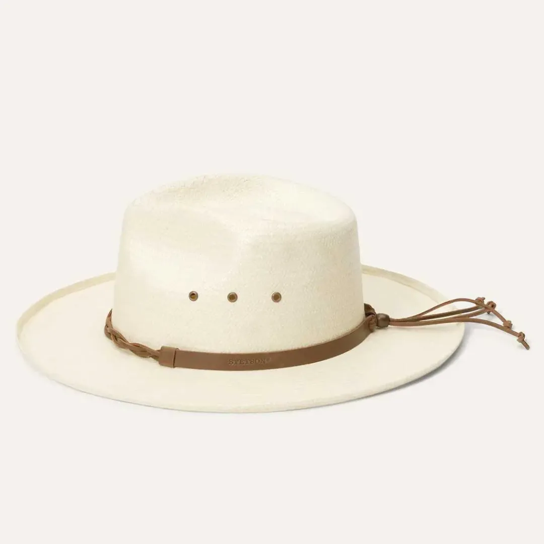 Helena Straw Fedora-Stetson Hot