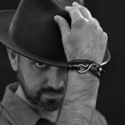 Hook Leather Bracelet-Stetson Clearance