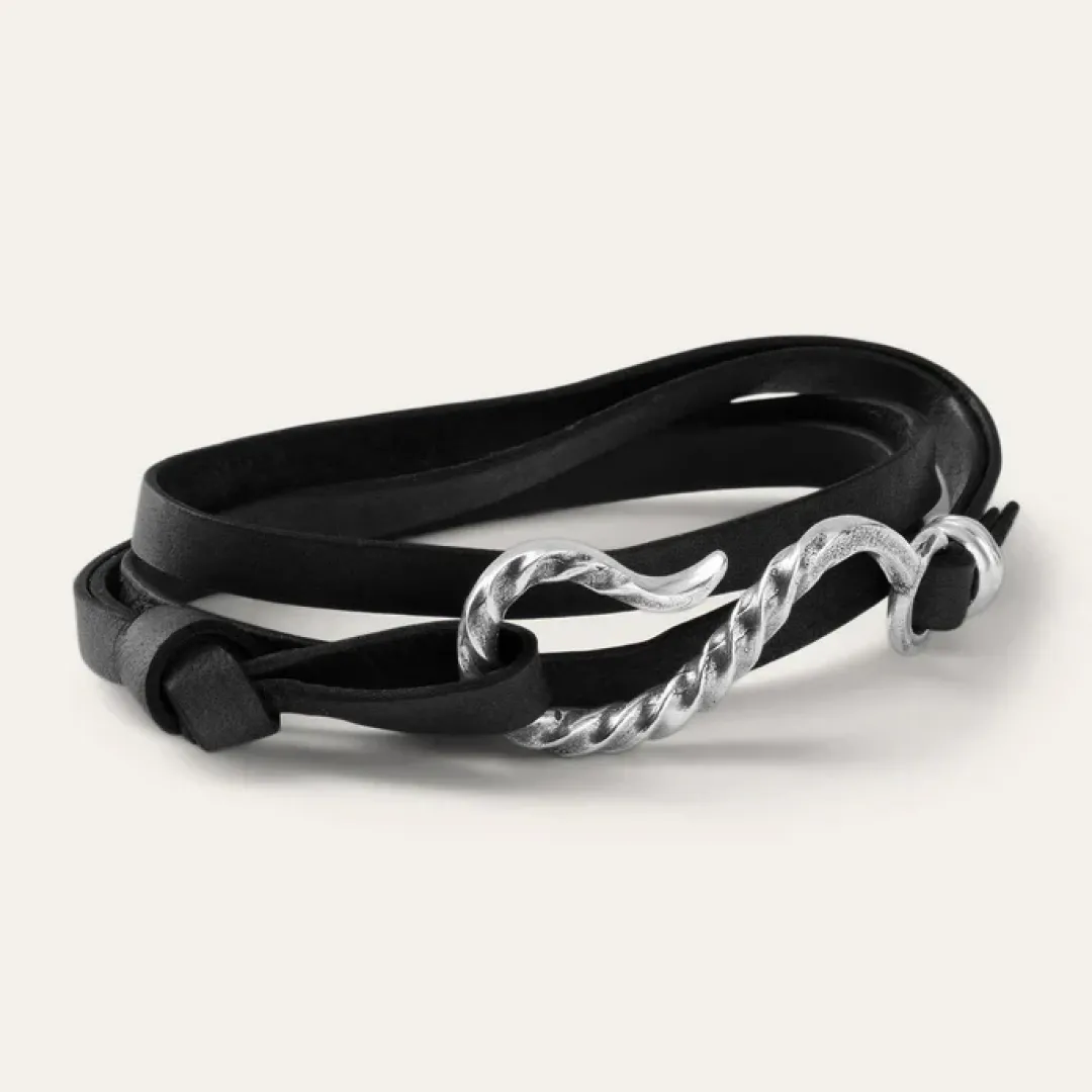 Hook Leather Bracelet-Stetson Clearance