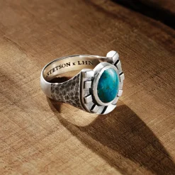 Horseshoe Ring with Turquoise-Stetson Clearance