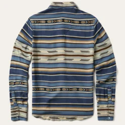 Indigo Serape Print Shirt-Stetson New