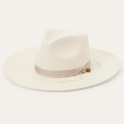 JW Marshall Straw Flat Brim Hat-Stetson Clearance
