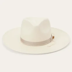 JW Marshall Straw Flat Brim Hat-Stetson