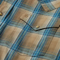 Khaki Ombre Plaid Shirt-Stetson New