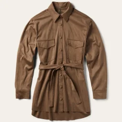 Khaki Suede Western Shirt-Stetson Online
