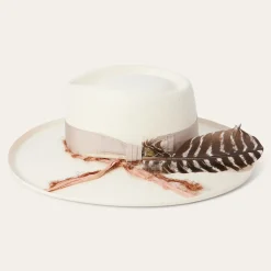 Kings Row Shantung Straw Fedora-Stetson New