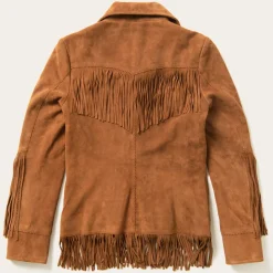Lamb Suede Fringed Jacket-Stetson Sale