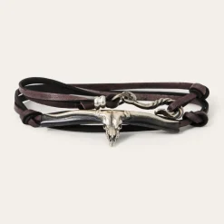 Longhorn Wrap Bracelet-Stetson Hot