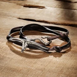 Longhorn Wrap Bracelet-Stetson Hot