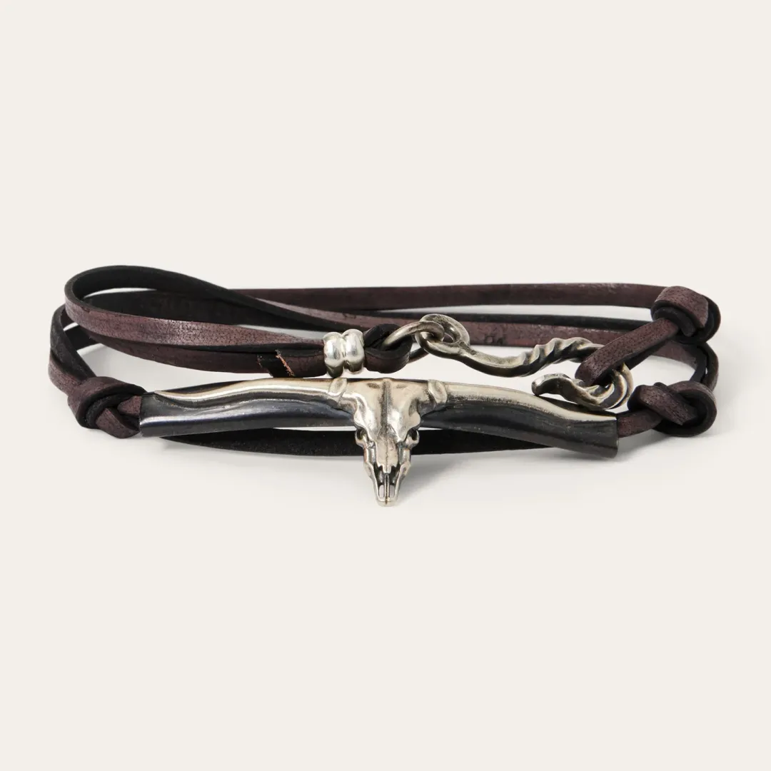 Longhorn Wrap Bracelet-Stetson Discount
