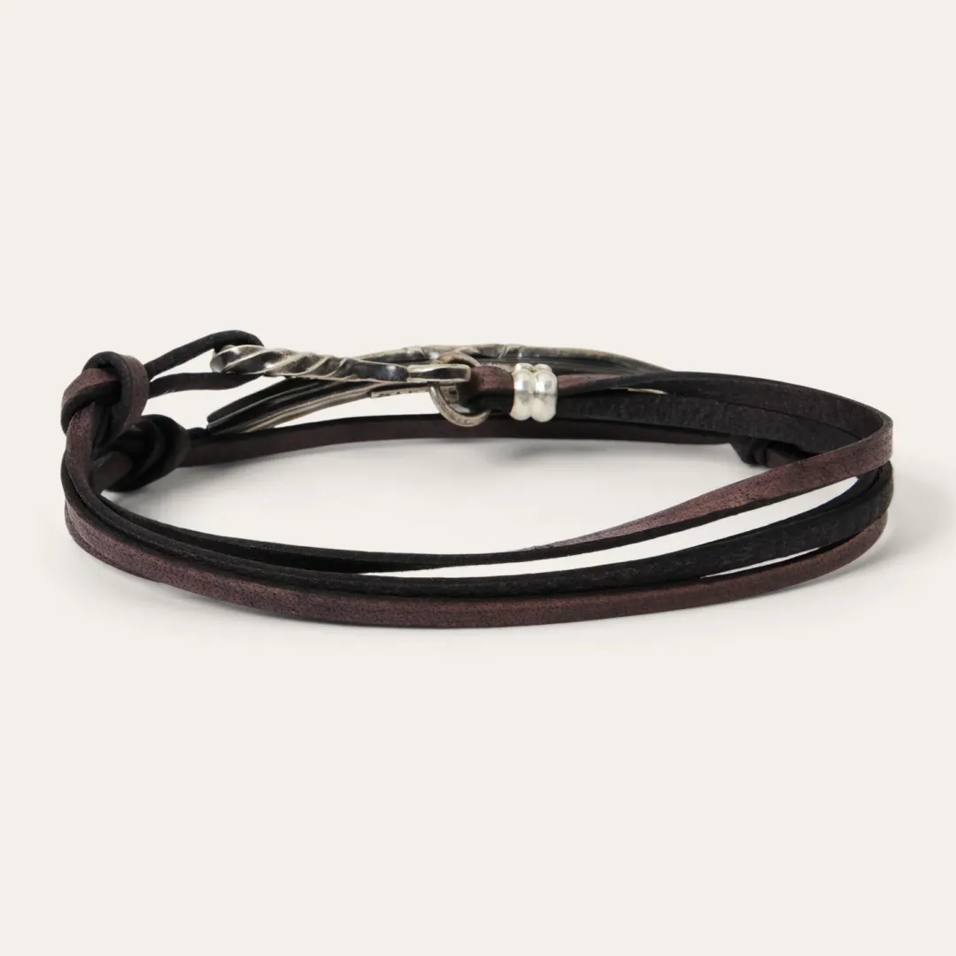 Longhorn Wrap Bracelet-Stetson Discount