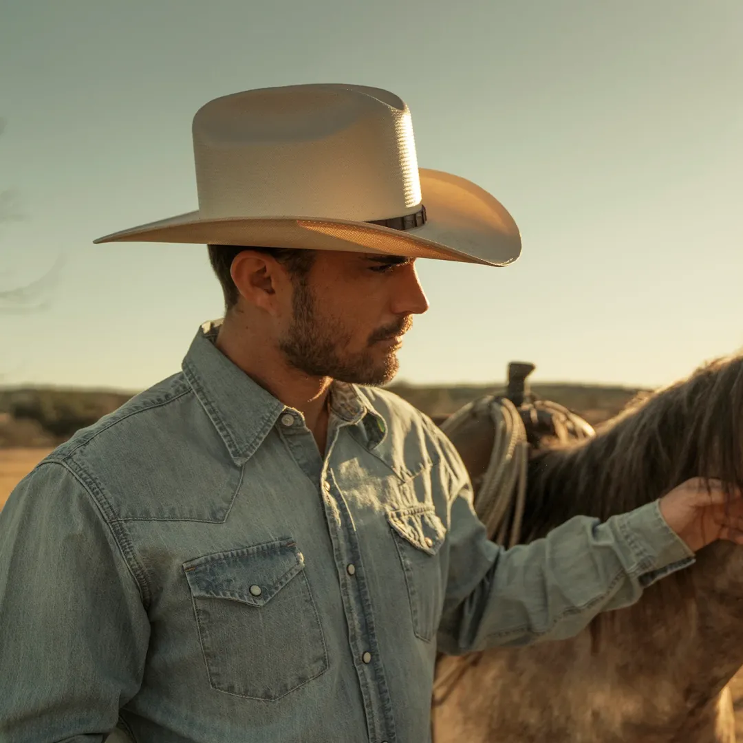 Long-Sleeved Denim Shirt-Stetson Online