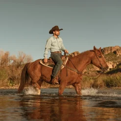 Long-Sleeved Denim Shirt-Stetson Online