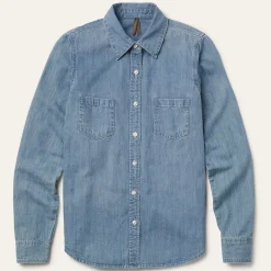 Long-Sleeved Denim Shirt-Stetson Clearance