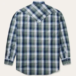 Lucky Diamond Plaid Western Shirt-Stetson Discount