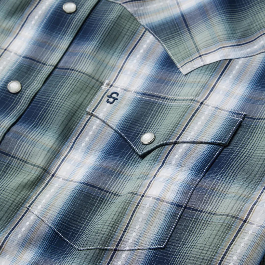 Lucky Diamond Plaid Western Shirt-Stetson Discount