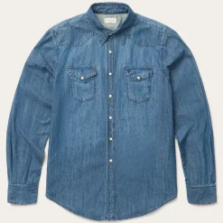 Medium Denim Shirt-Stetson Outlet