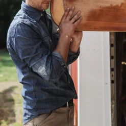 Medium Denim Shirt-Stetson Outlet