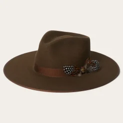 Midtown Wide Flat Brim Hat-Stetson Discount