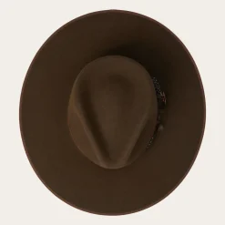Midtown Wide Flat Brim Hat-Stetson Discount
