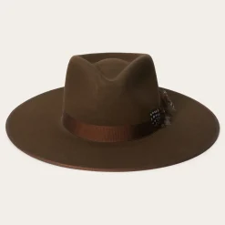 Midtown Wide Flat Brim Hat-Stetson Discount