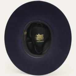 Midtown Wide Flat Brim Hat-Stetson Discount