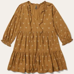 Mojave Longhorn Print Dress-Stetson Sale